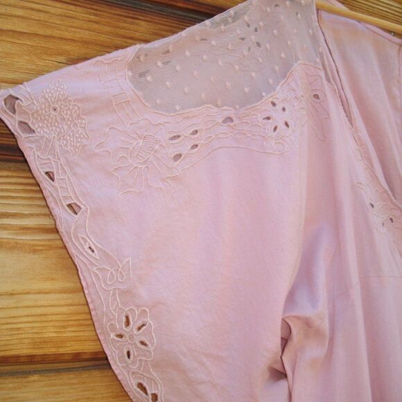 Free People Cotton Lace Ruffle Duster Top Dress - Picture 8 of 11